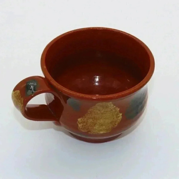 Vintage Hand painted Hand glassed Redware Westmoore Art Pottery Mug 1993 - Picture 1 of 6